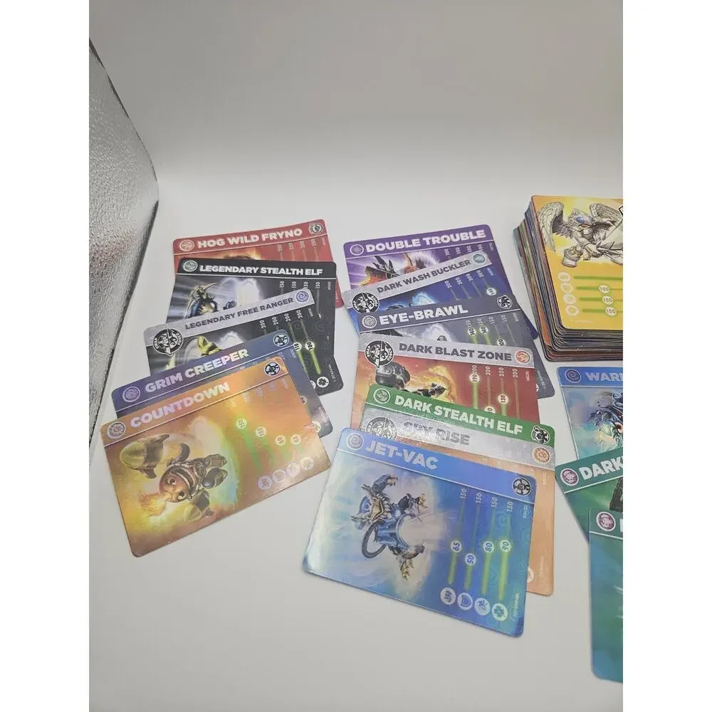 Skylanders Any Portal 60 Cards Figures w/stickers 3 Games 4 Posters Portal Lot